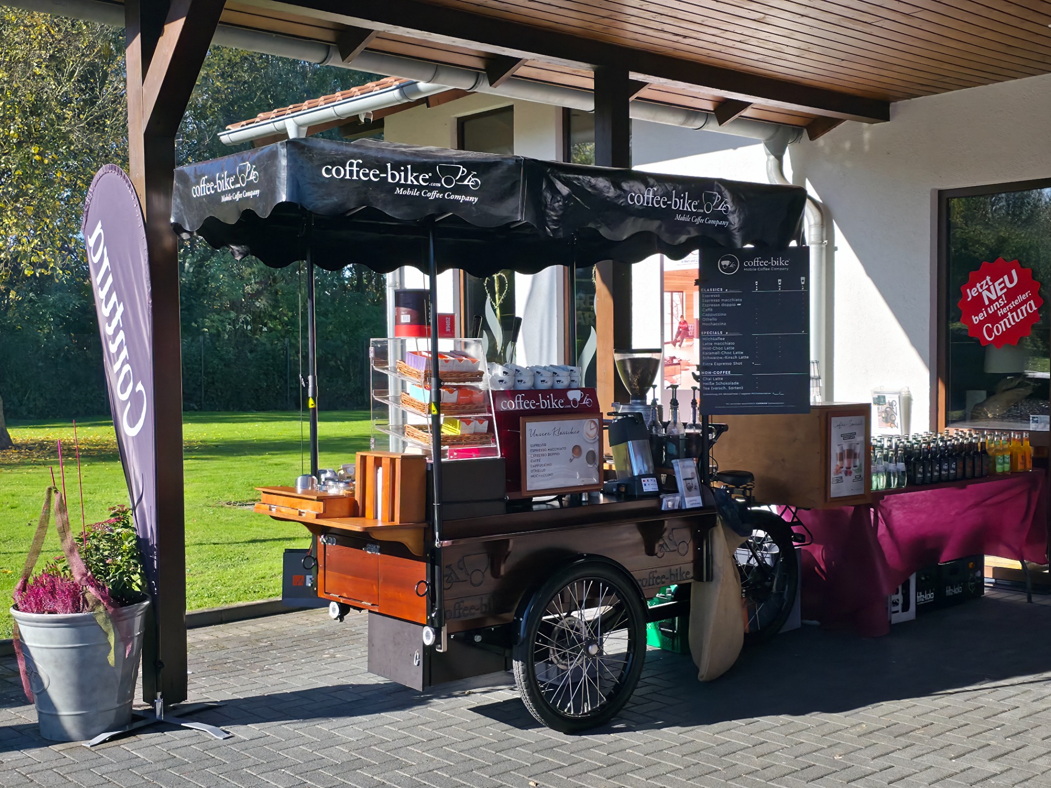 SNÄGGIS Coffee-Bike bei einem Catering in Dortmund